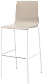Стул барный пластиковый Scab Design Alice Barstool, лен, тортора