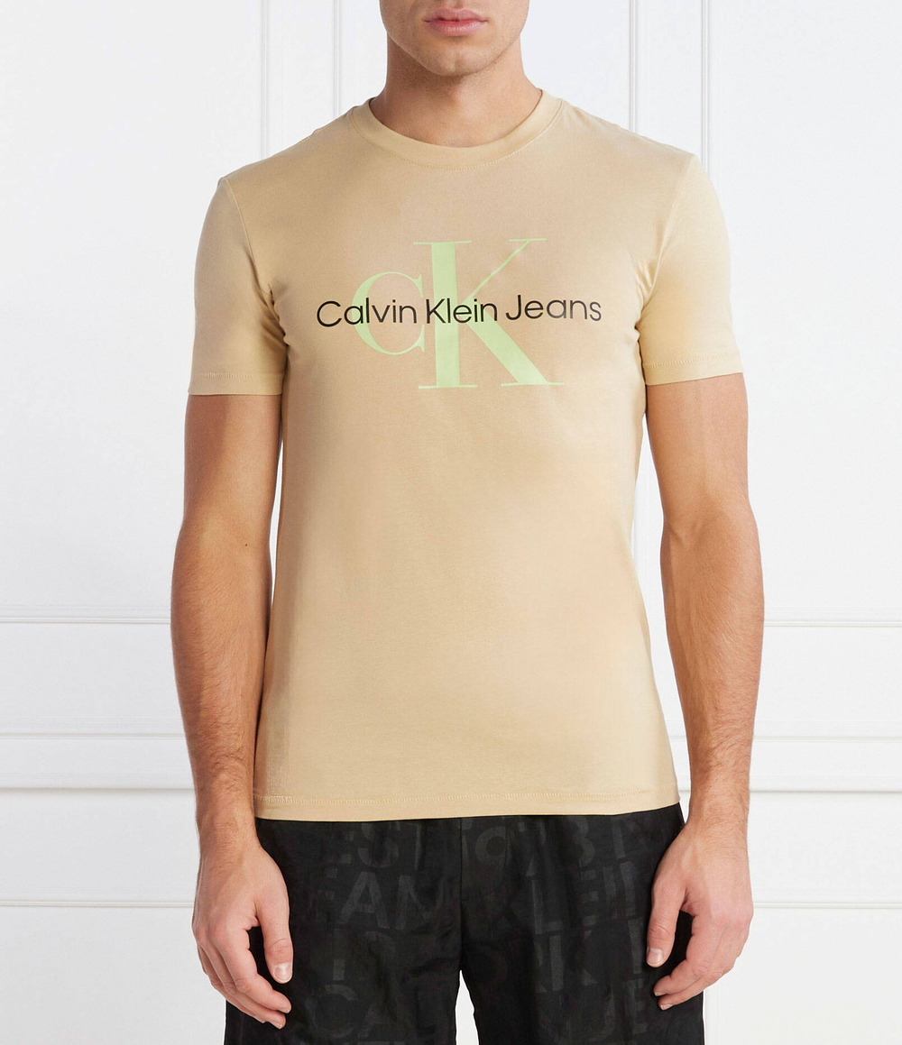 Футболка CALVIN KLEIN JEANS - бежевый(J30J320806)