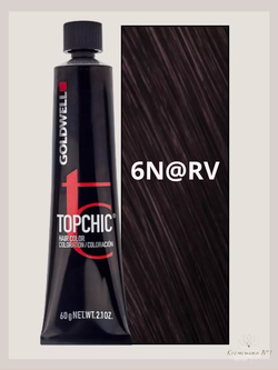 Goldwell Topchic 6N@RV темный блонд с красно-фиолетовым сиянием 60 мл
