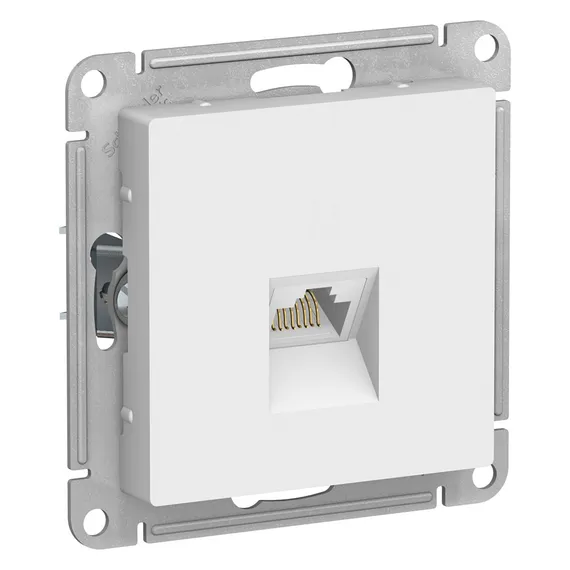 Розетка компьютерная RJ45 кат. Systeme Electric AtlasDesign Белый ATN000186