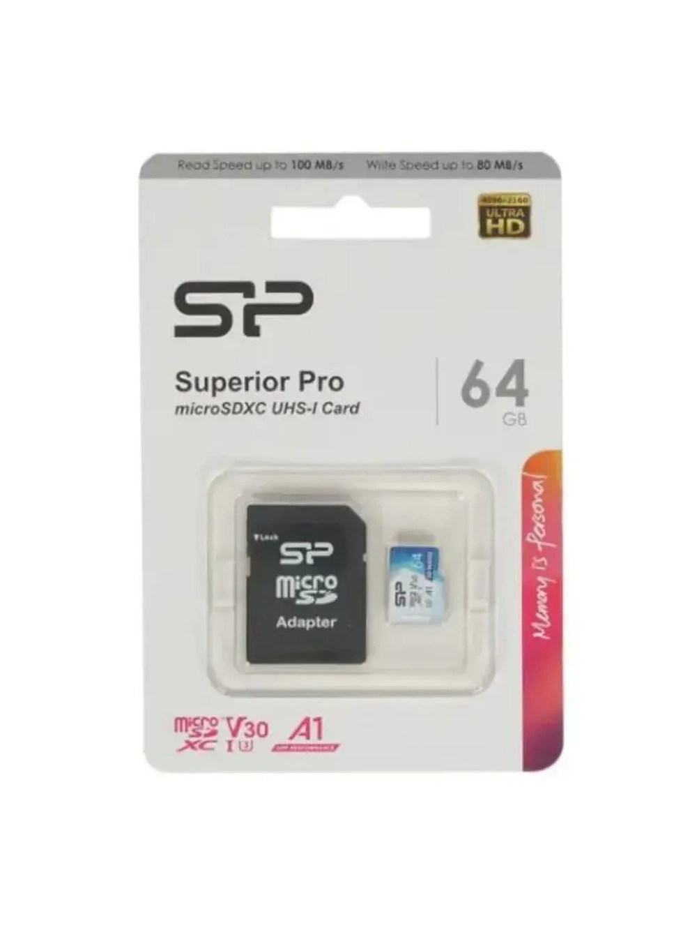 Карта памяти Superior Pro SP064GBSTXDU3V20AB microSDXC 64 ГБ