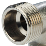 Угольник STOUT никелированный 3/4" НР/НР