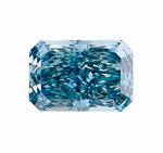 Лабораторно-выращенный бриллиант радиант 7.84 х 5.38 х 3.83 мм Fancy VIVID BLUE/VVS2 1.56 ct