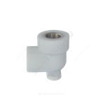 Угольник PP-R комбинированный белый Дн 25х1/2" ВР с креплением PRO VALFEX 10120025-PRO