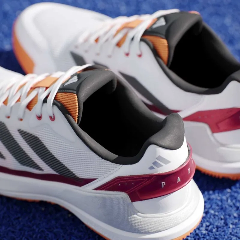 Мужские кроссовки для Padel Adidas Crazyquick LS Padel M - cloud white/core black/lucid orange
