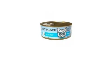 BEST DINNER Vet Profi Консервы для кошек при болезни почек с ягнёнком и рисом 0,1 кг