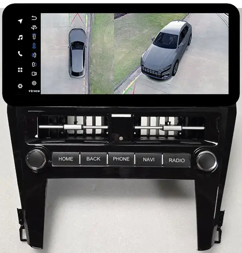 Магнитола для Toyota Camry 55 2014-2018 (рамка LUX) - Teyes LUX ONE 360 монитор 12.3" 2K QLED на Android 10, Быстрая, CarPlay, 4G SIM-слот, 4 камеры в комплекте