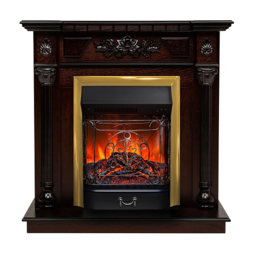 Каминокомплект Real Flame Dacota AO с очагом Majestic Lux Brass