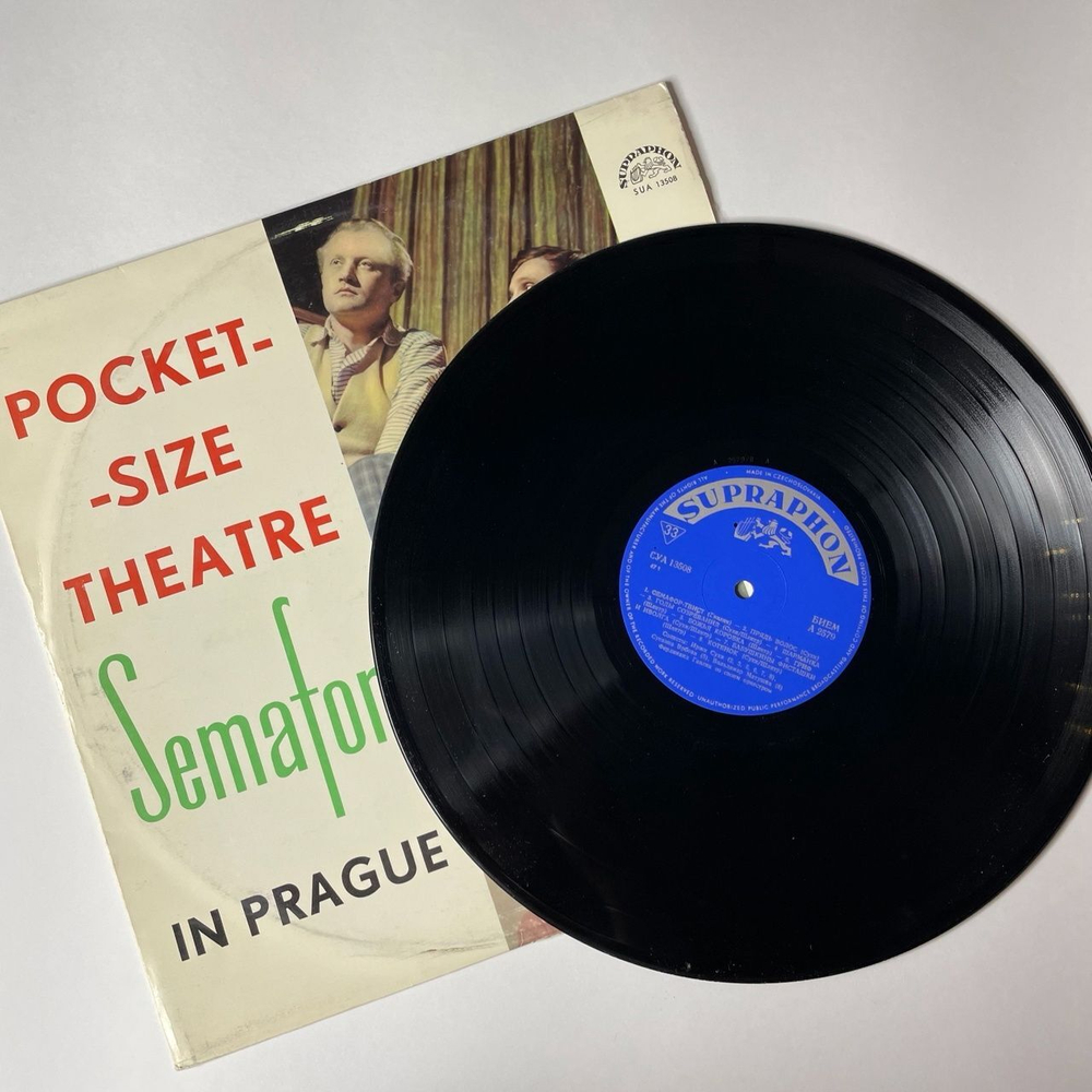 Винтажная виниловая пластинка LP Ferdinand Havlik And His Semafor Theatre Orchestra Pocket Size Theatre Semafor In Prague (Чехословакия 1967)