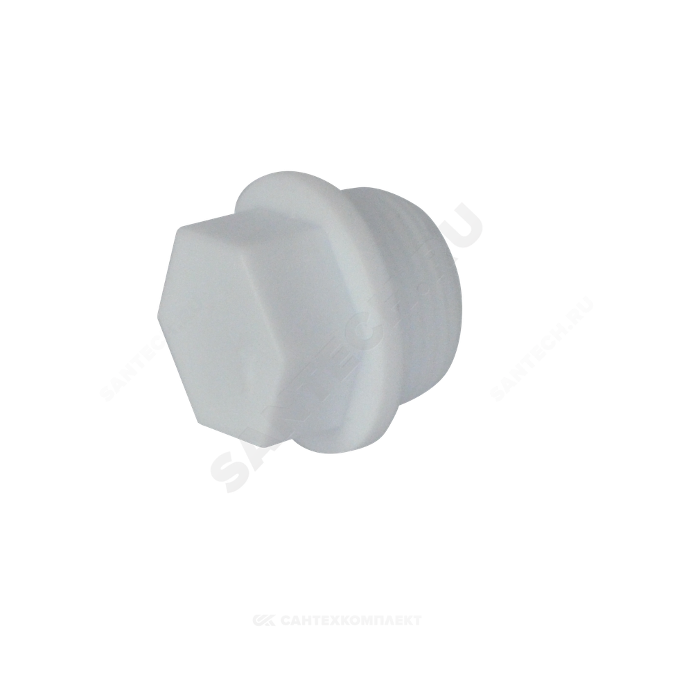 Заглушка (пробка) PP-R белая Дн 20х1/2" НР VALFEX 10163020