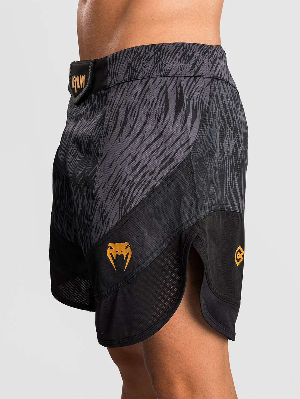 Шорты ММА Venum x Chimaev Wild Borz Black/Grey/Gold