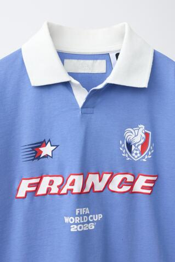 ZARA ФУТБОЛКА ПОЛО ФРАНЦИЯ FIFA WORLD CUP ™ 2026, СИНИЙ