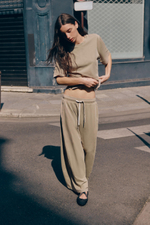 БРЮКИ ИЗ ХЛОПКА СО СКЛАДКАМИ — ZARA