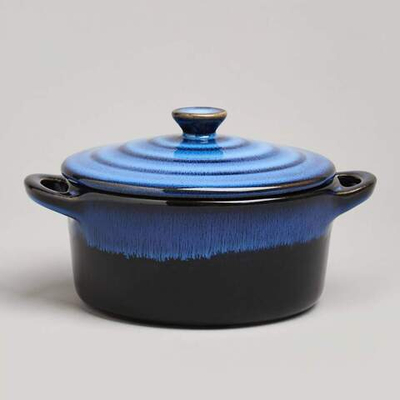 Горшок для запекания 0,6л "Reactive blue"