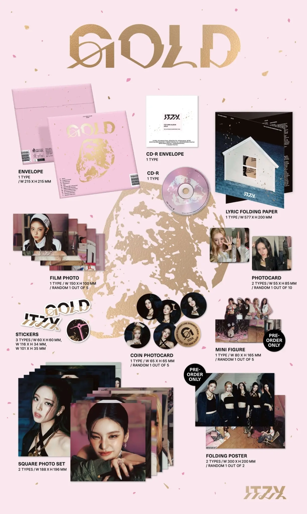 Альбом ITZY - [GOLD] SPECIAL EDITION (GOLD Ver.)
