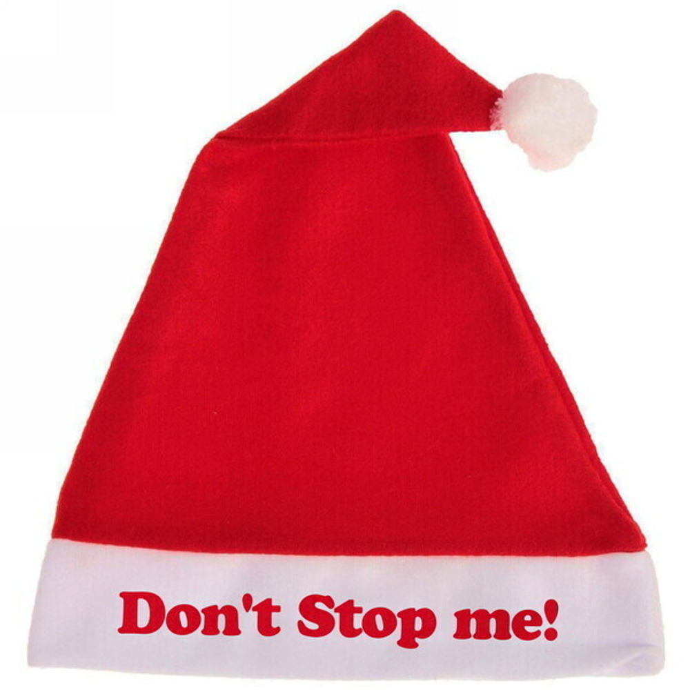 Колпак новогодний текстильный «Don't stop me» 29х37см