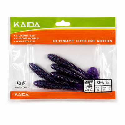Набор силиконов KAIDA SH07-85 8.5см 5шт COL007 №95