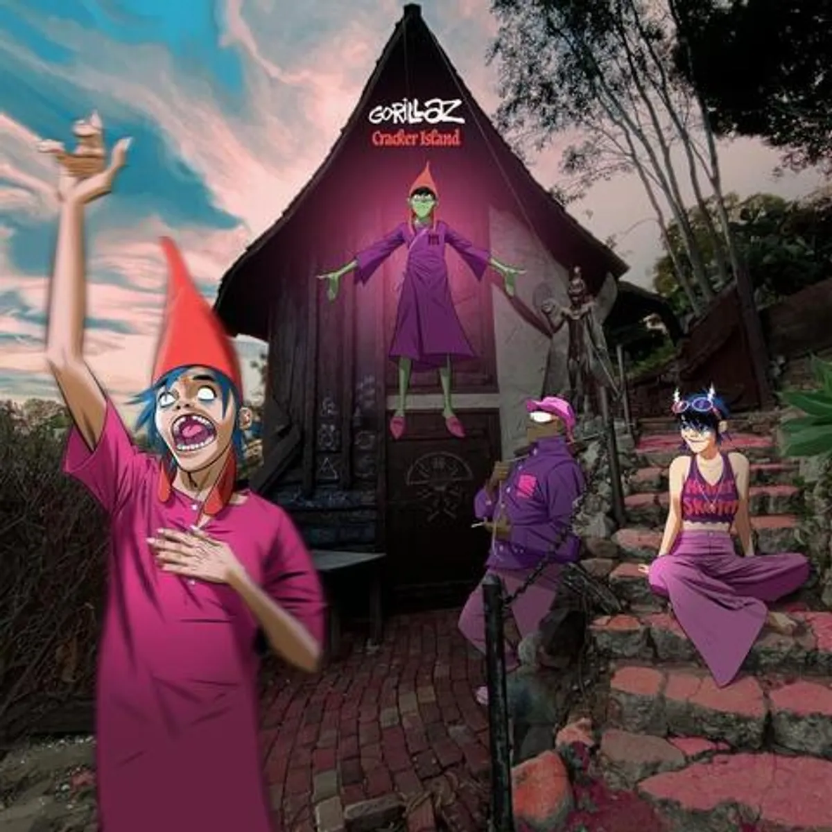 Виниловая пластинка. Gorillaz - Cracker Island (Transparent Purple Vinyl)