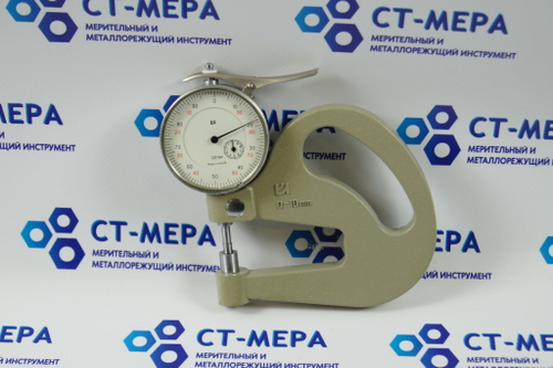 Толщиномер ТР-10-60 (0-10мм.) Цена деления 0.01мм. ГОСТ 11358-89