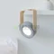 Светодиодная переносная настольная LED лампа ночник с деревянной ручкой и зарядкой от USB (Grey)