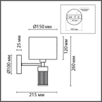 Настенный светильник Lumion DAMONA 8109/1W