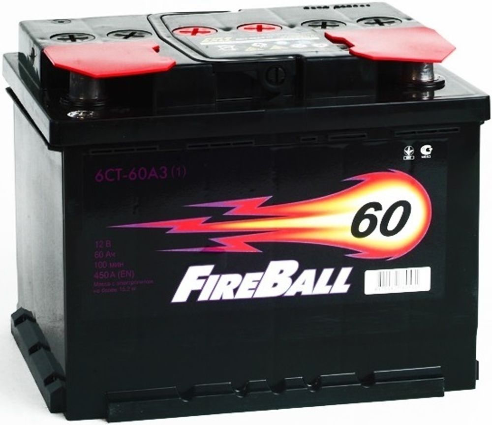 FIRE BALL 6СТ- 60 аккумулятор FIRE BALL 6СТ- 60 аккумулятор