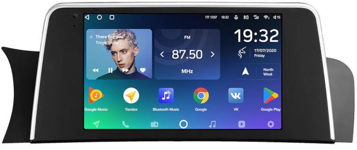 Магнитола для BMW X3 F25 2010-2012 CIC (рамка тип 2) - Teyes CC2 PLUS монитор 9" QLED, Android 10, Быстрая, SIM-слот