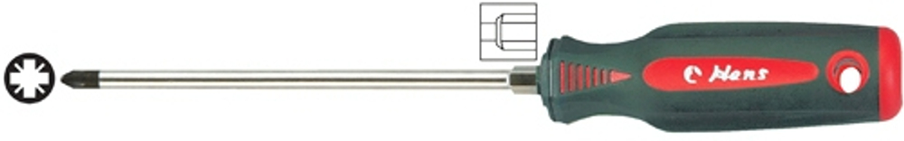 Отвертка крестовая PZ силовая Pozidriv Hans, 0436PZ3-6