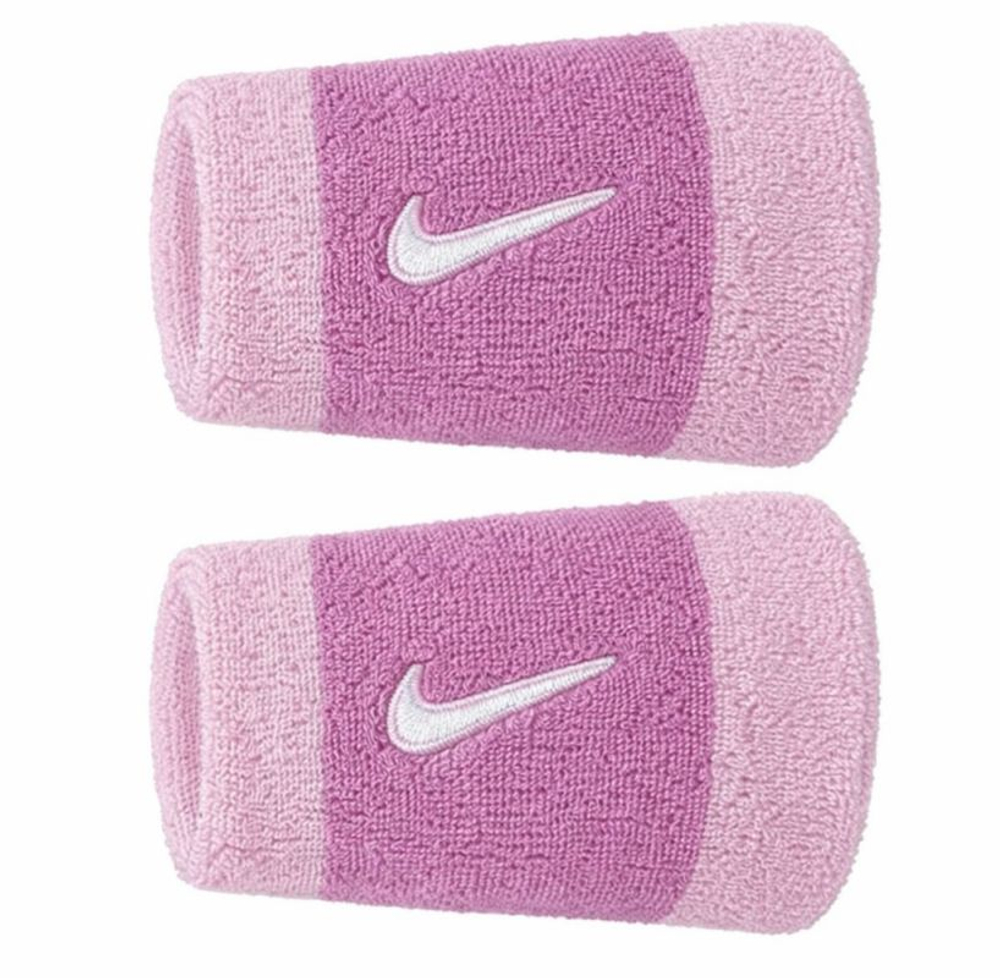 Теннисные напульсники Nike Swoosh Double Wide 2P - pink/light pink