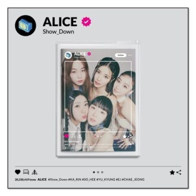 Альбом ALICE - SHOW DOWN 1st Single Album