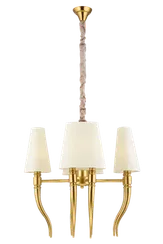 Люстра подвесная NewRgy 8657/8LT BRASS, 8×40 Вт, латунная