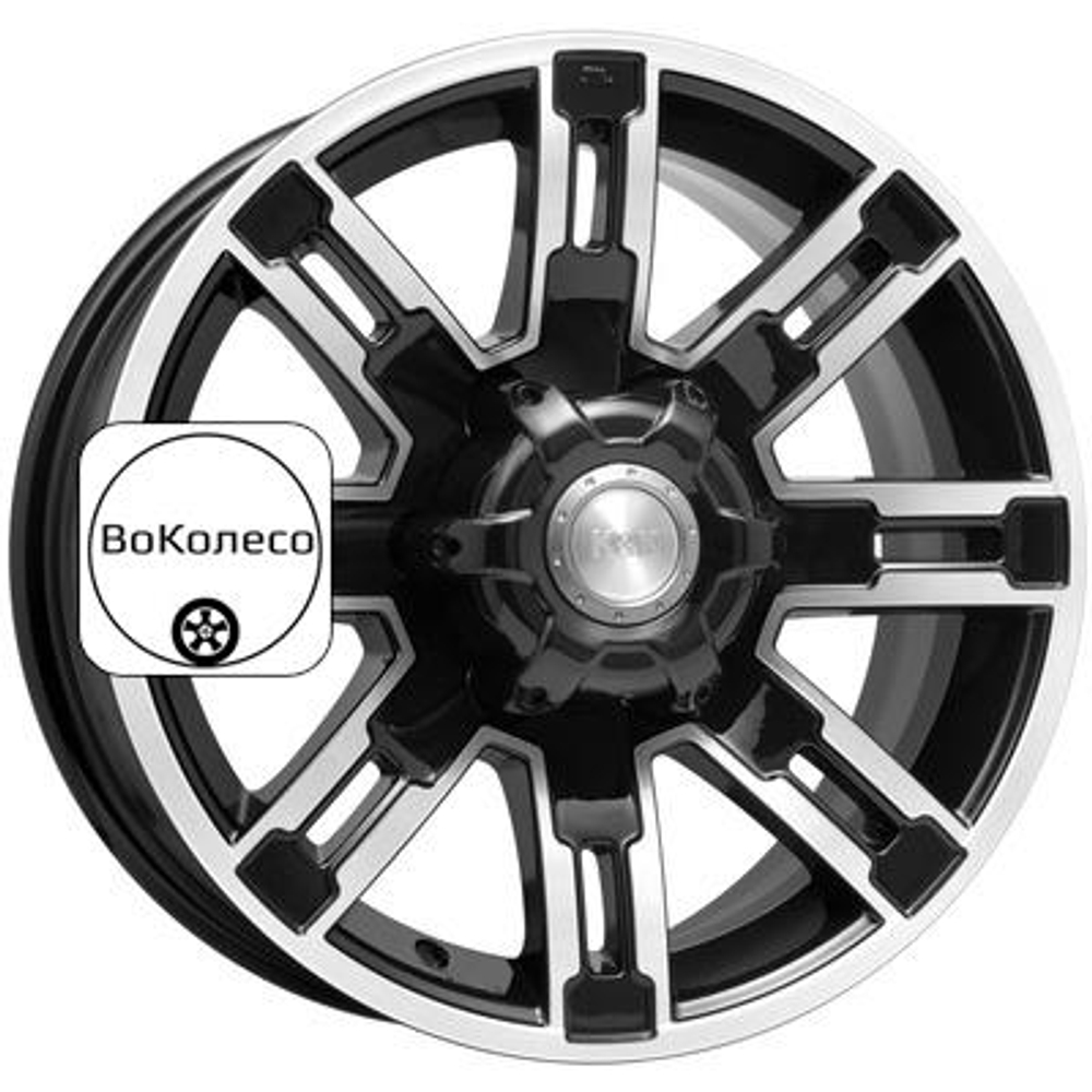 7,5x16/6x139,7 ET30 D67,1 Полюс (КС609M) Алмаз черный K&K