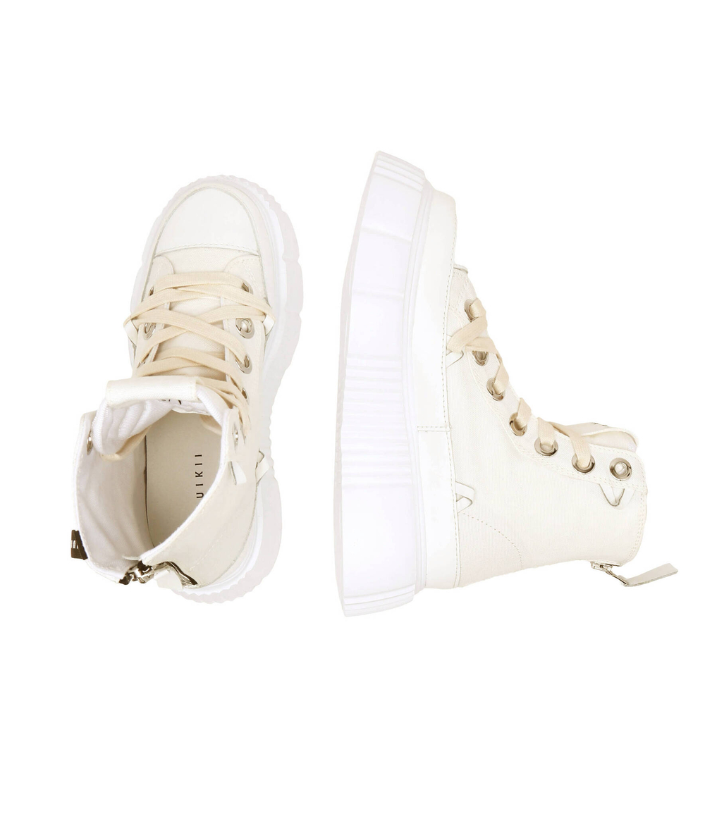 Кожаные кроссовки matilda canvas high 23 INUIKII - кремовый(30103-024)