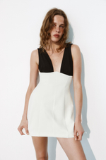 КОМБИНИРОВАННОЕ МИНИ-ПЛАТЬЕ — ZARA