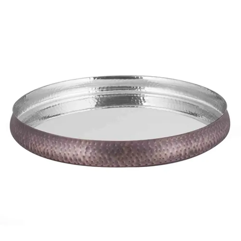 Блюдо круглое d 33 h3 см (поднос) для подачи Antique нерж. антик P.L. Proff Cuisine
