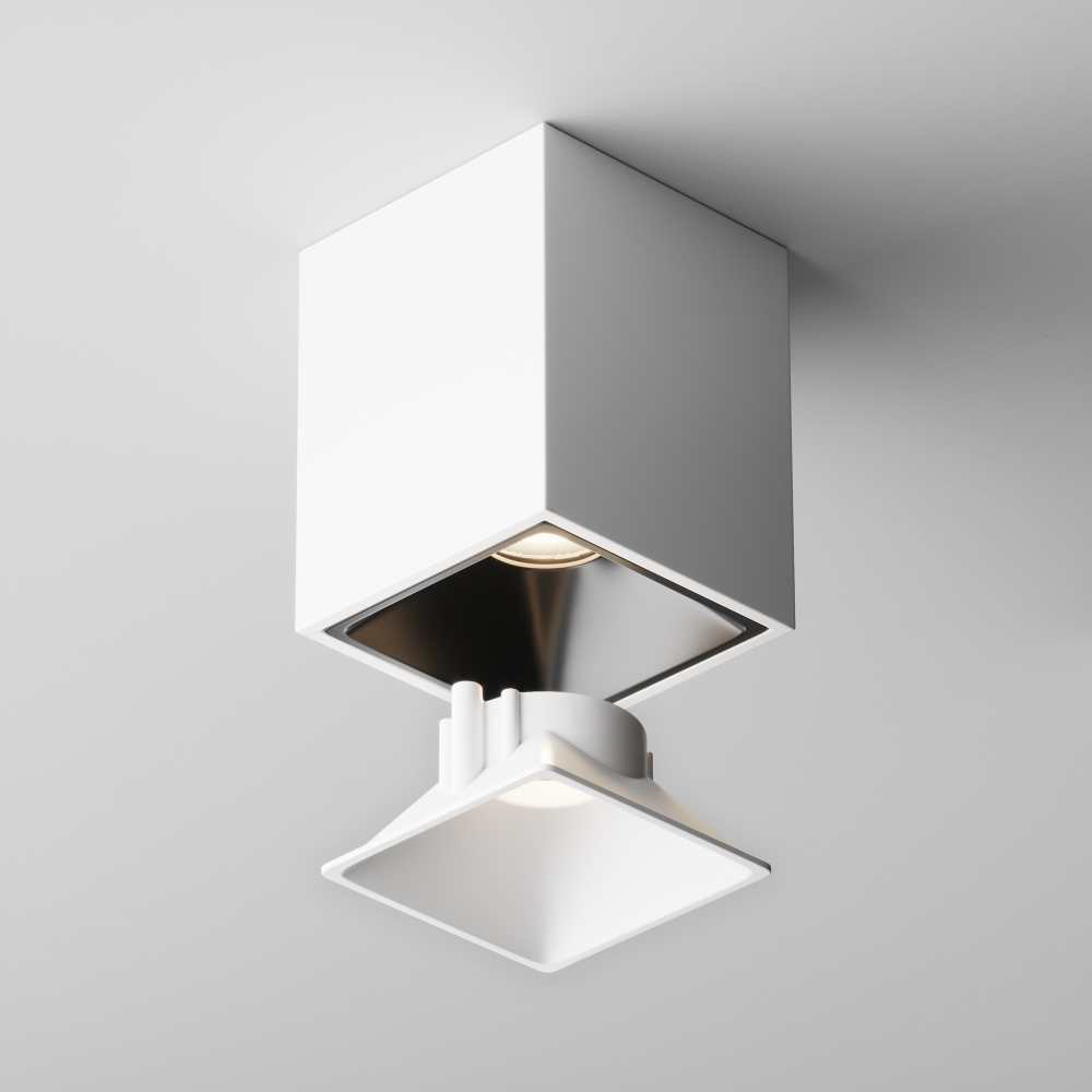 Декоративная рамка-отражатель для светильников серии Alfa LED Maytoni Ring8-10W-SQ-W