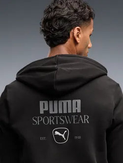 Толстовка мужская PUMA PUMA CLASS Graphic Full-Zip Hoodie FL