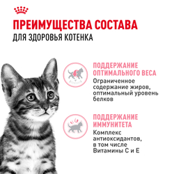 Корм консервированный ROYAL CANIN полнорационный для кастрированных и стерилизованных котят KITTEN STERILISED (КИТТЕН СТЕРИЛАЙЗД), мелкие кусочки в соусе - 85 гр