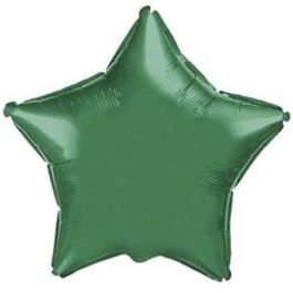 Фольгированный шар Звезда GREEN 18"/45см