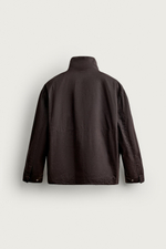 КУРТКА КЛАССИЧЕСКОГО КРОЯ С ВОЩЕНЫМ ЭФФЕКТОМ — ZARA