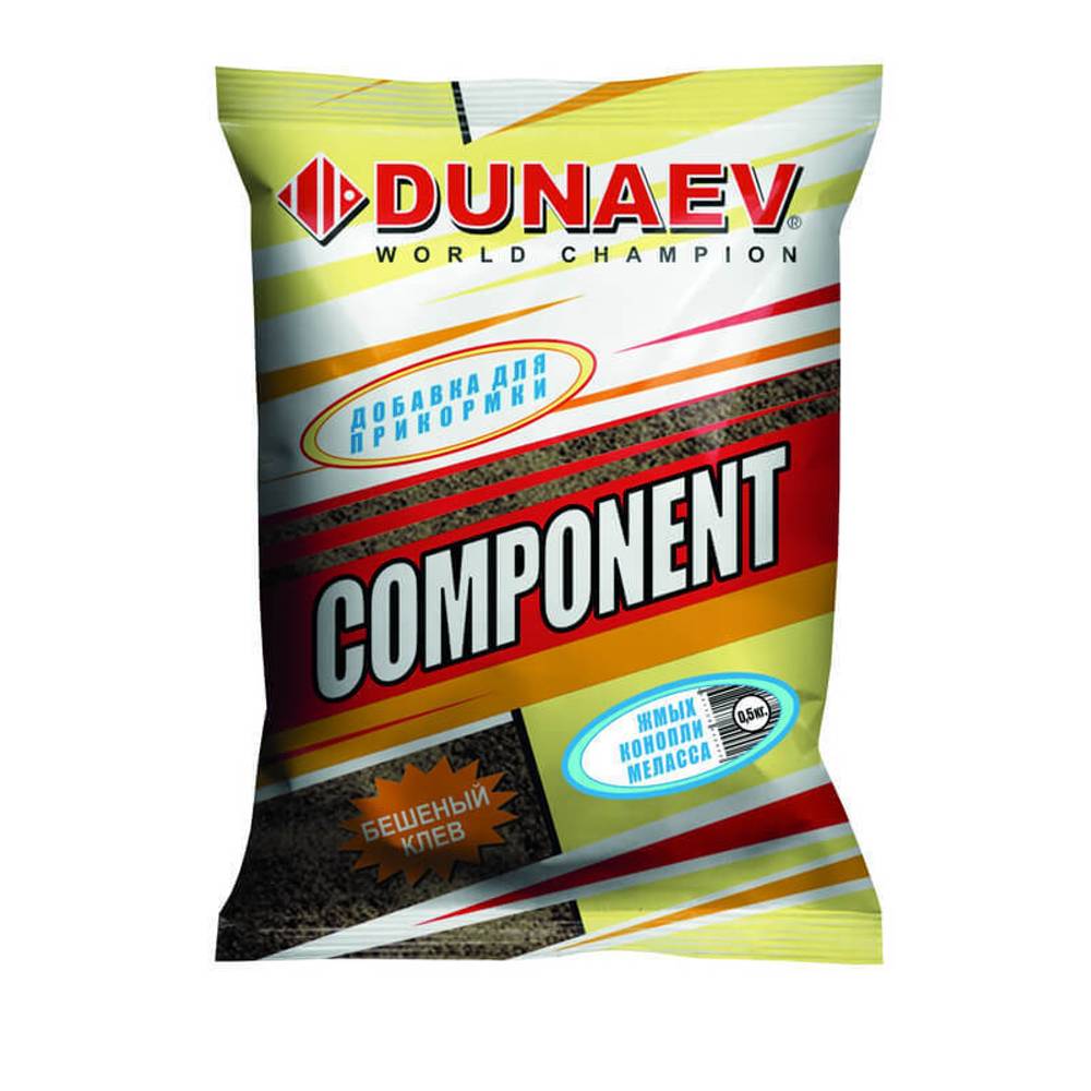 Прикормка "DUNAEV КОМПОНЕНТ" 0.5 кг Жмых Конопли Меласса