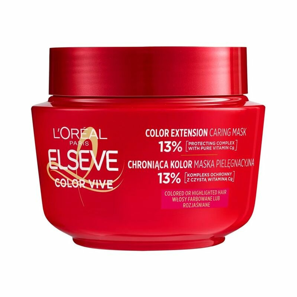 Маска Elseve  Color Vive для окрашенных волос с защитным комплексом и витамином С, 300 мл (Франция)
