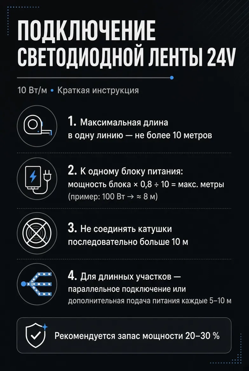 Светодиодная лента COB CLT 1.001 10W 24V COB 4000K IP20