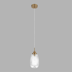 8439/1C MODERNI LN27 379 латунь/прозрачный металл/стекло Подвес E14 1*40W 220V DEA