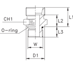Штуцер FA DL18 UNF 3/4 (корпус)