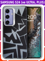 Дизайнерский чехол из пластика для SAMSUNG GALAXY S24 (не ULTRA / PLUS / FE!) с усиленной защитой камеры и глянцем