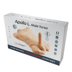 Телесный мужской торс с фаллоимитатором SILEXD Apollo L 7 (Цвет: телесный)