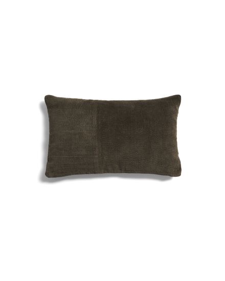 Чехол для подушки Seliria из коричневого вельвета с вышивкой, 30 x 50 см