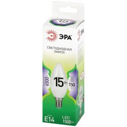 Лампа светодиодная ЭРА GREEN LINE LED B35-15W-865-E14 GL 15Вт свеча холодный свет E14 | Лампы cветодиодные Свеча (B/C)