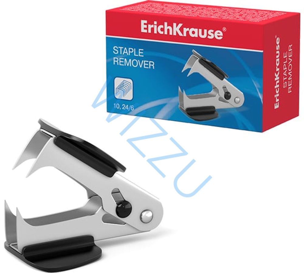 Антистеплер с фиксатором erichkrause easyout classic черный